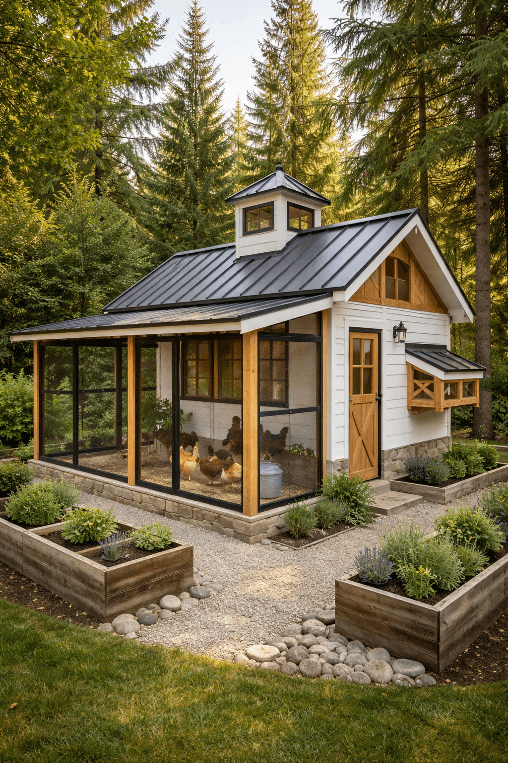 Pacific Northwest Farmhouse Modern for backyard chickens
