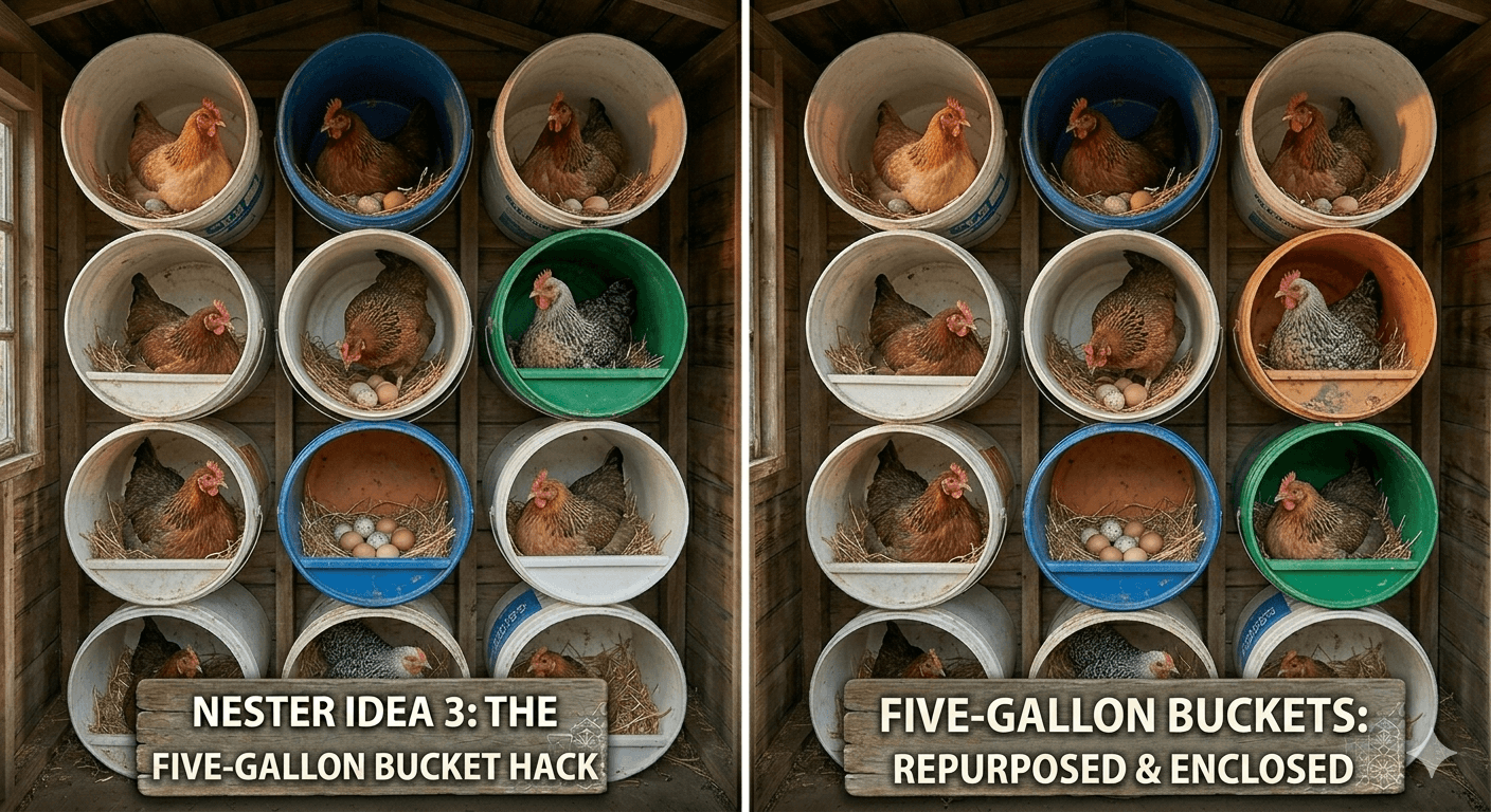 Five-Gallon Bucket Hack for backyard chickens