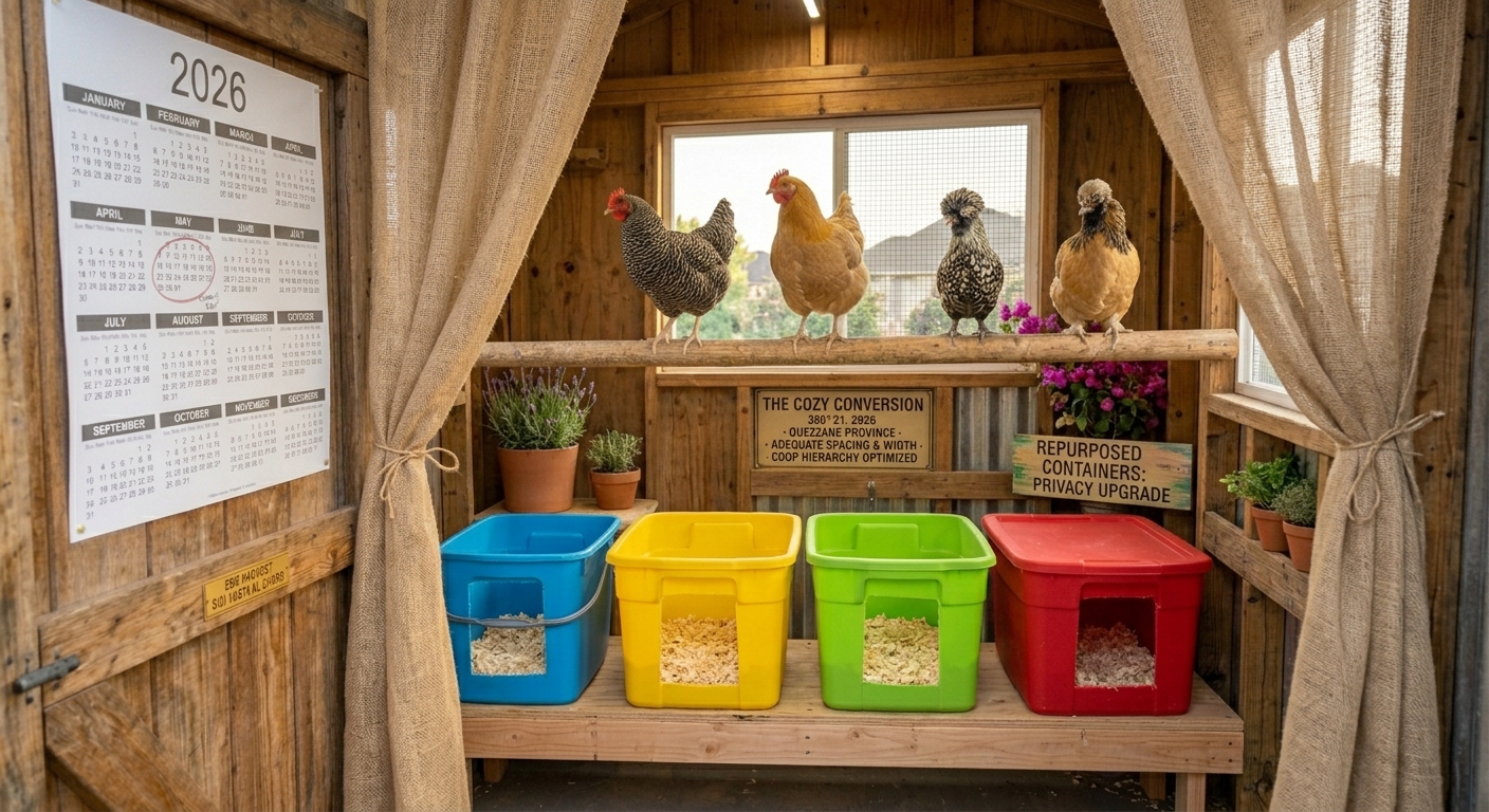 Creative removable chicken nesting boxes