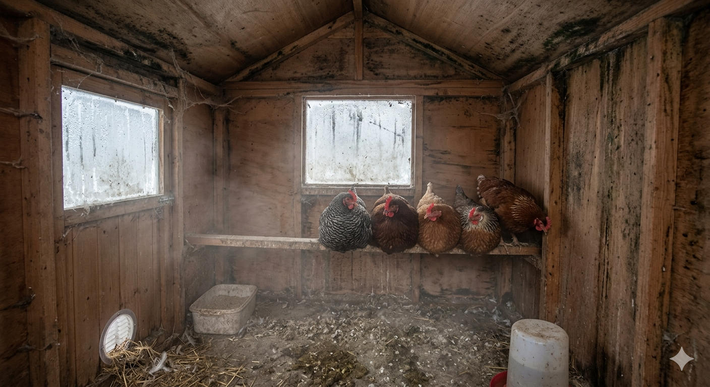 Inadequate Ventilation for backyard chickens