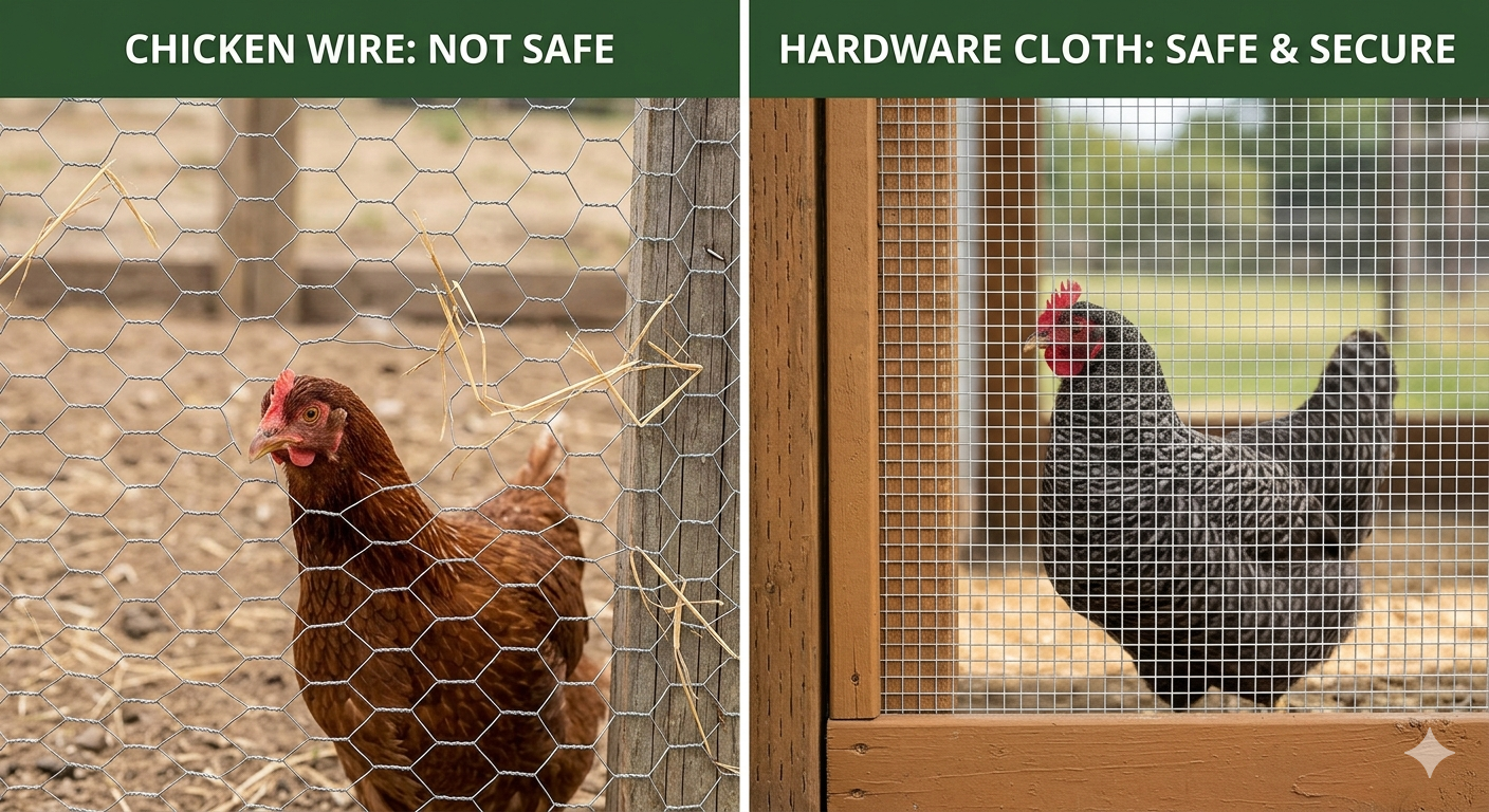 Using Chicken Wire Instead of Hardware Cloth