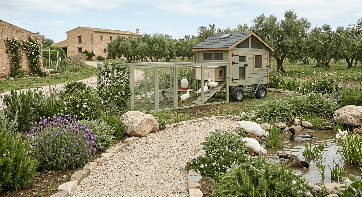 Practical backyard duck coop design