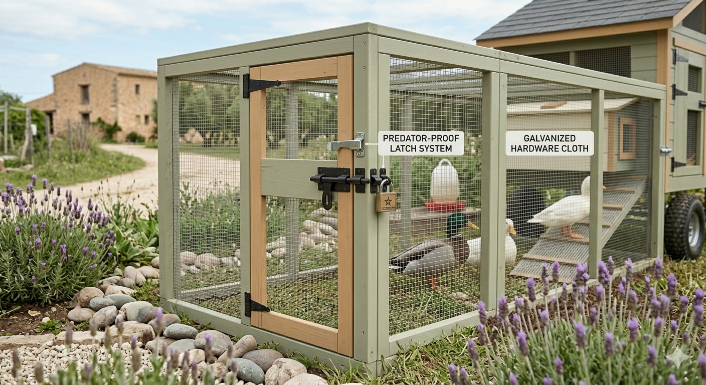Practical backyard duck coop design