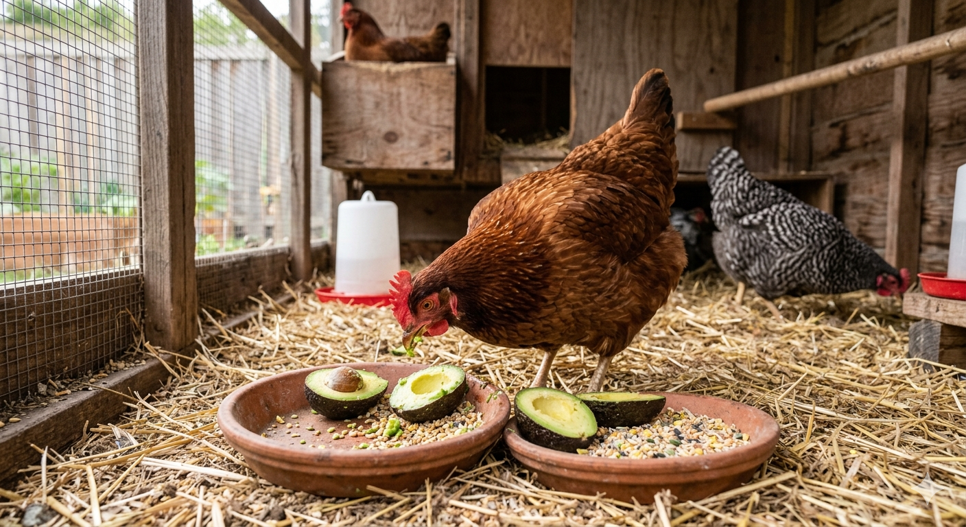 Avocado for backyard chickens