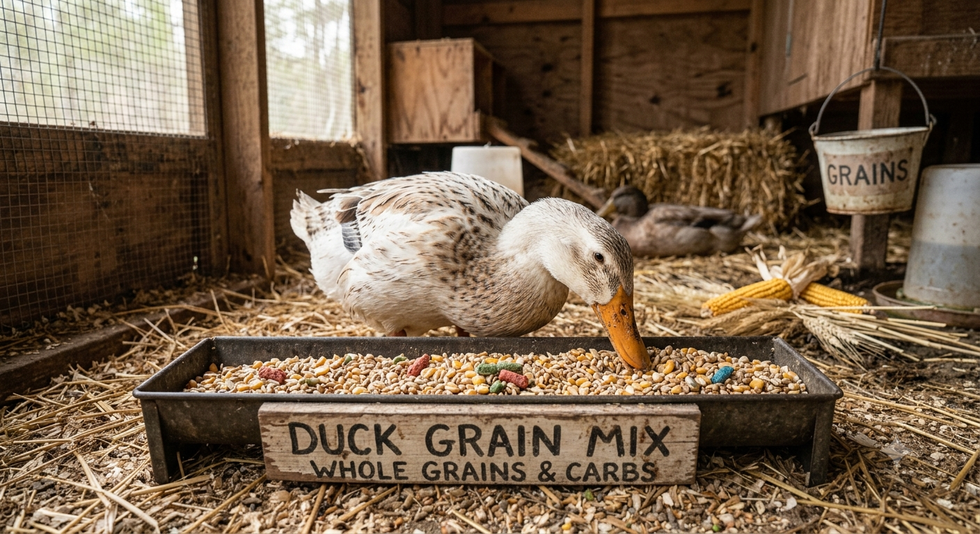 Grains for backyard ducks