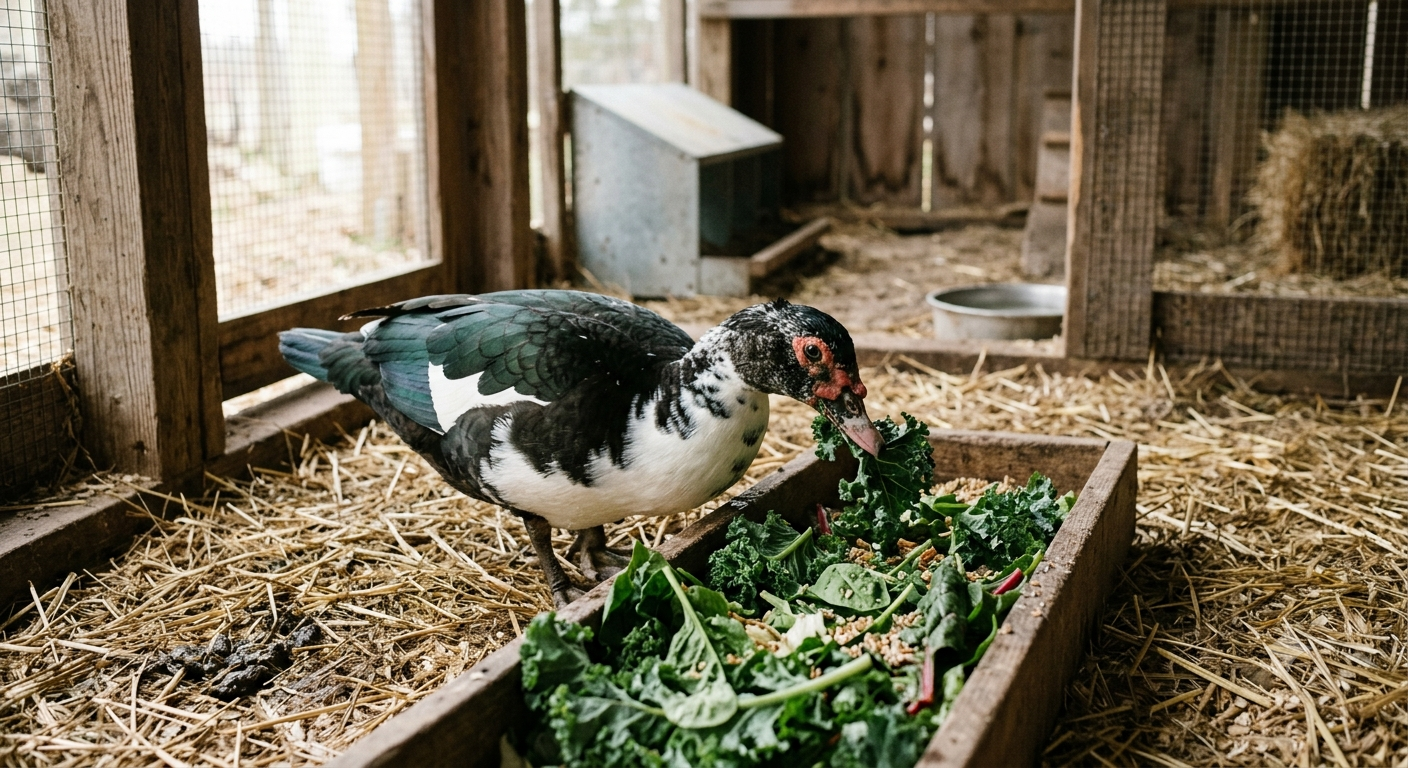 Leafy Greens for backyard ducks