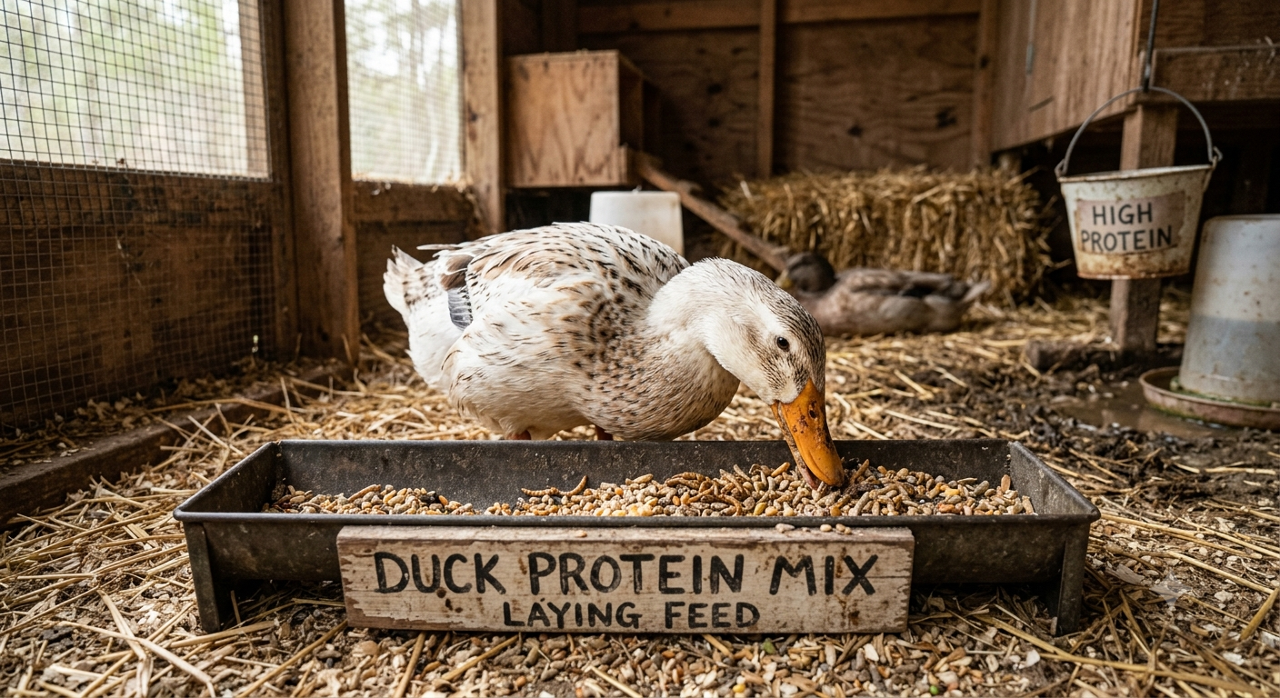 Proteins for backyard ducks