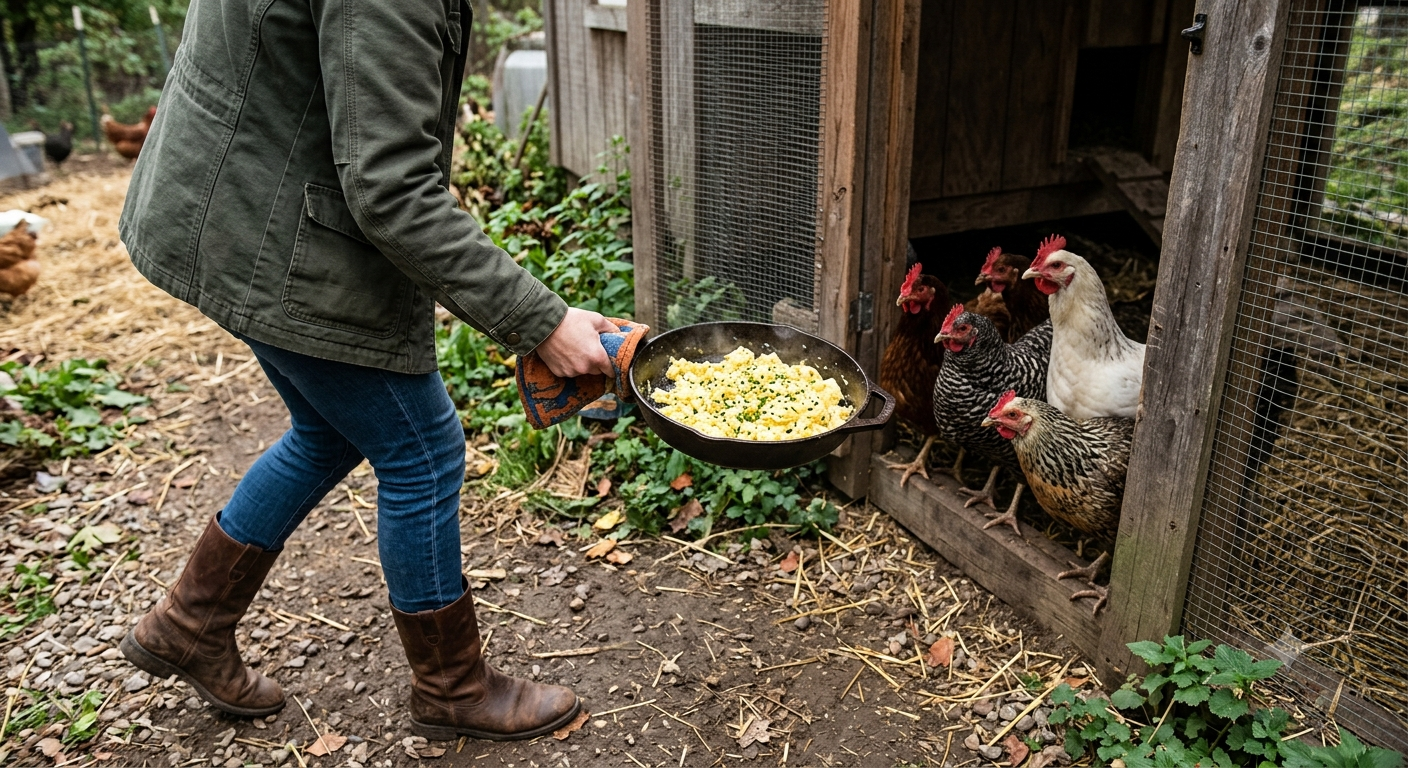 Source 3 — Scrambled or Hard-Boiled Eggs: The Protein That Comes From Your Flock
