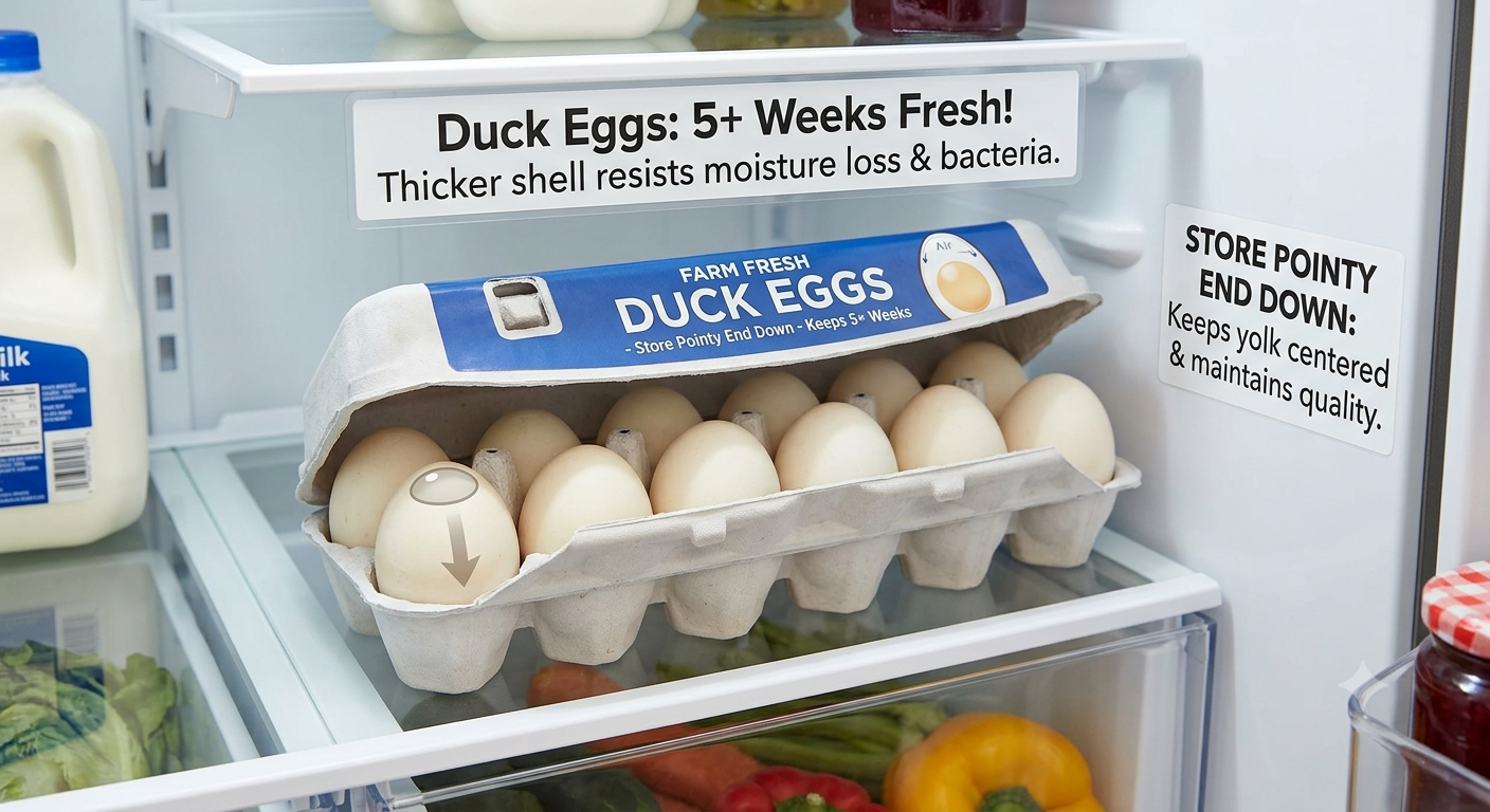 Storing, Handling, and the Shelf Life Advantage for backyard ducks