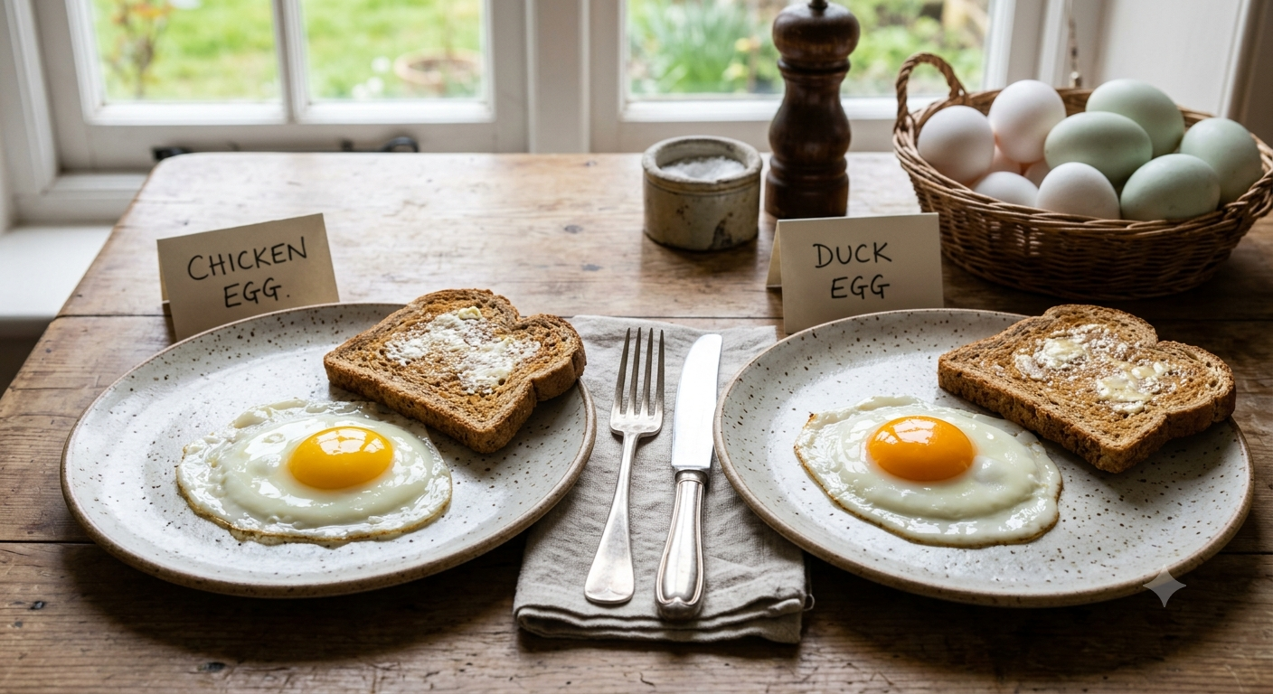 Flavor Difference for backyard ducks