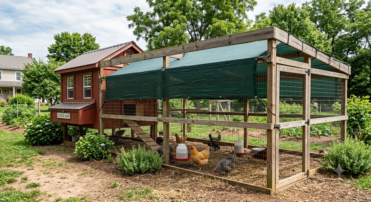 Fix 3: Install Shade Cloth Over the Run