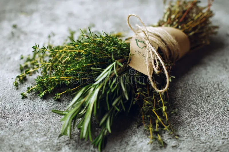 Thyme and Rosemary for backyard chickens
