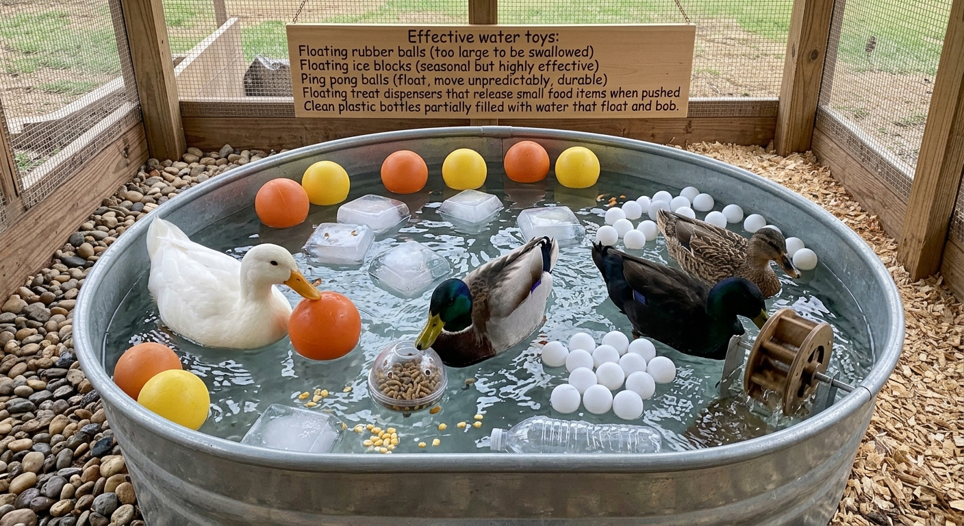 Water Toys for backyard ducks